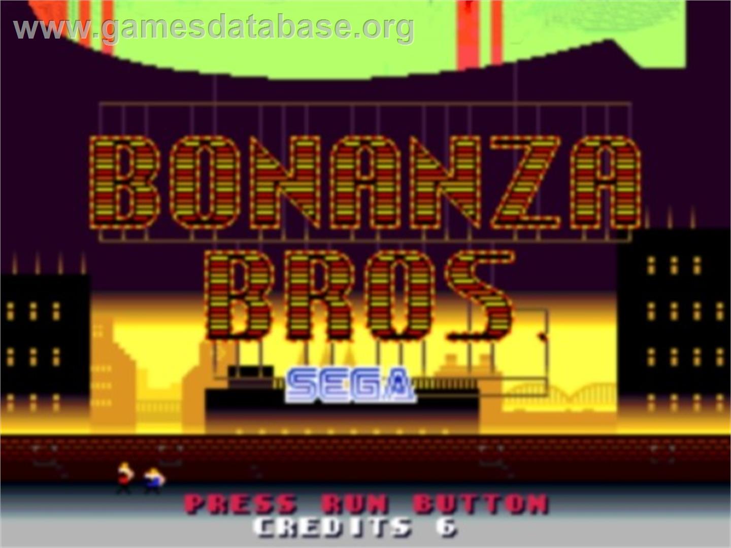 Bonanza Bros. - NEC TurboGrafx CD - Artwork - Title Screen