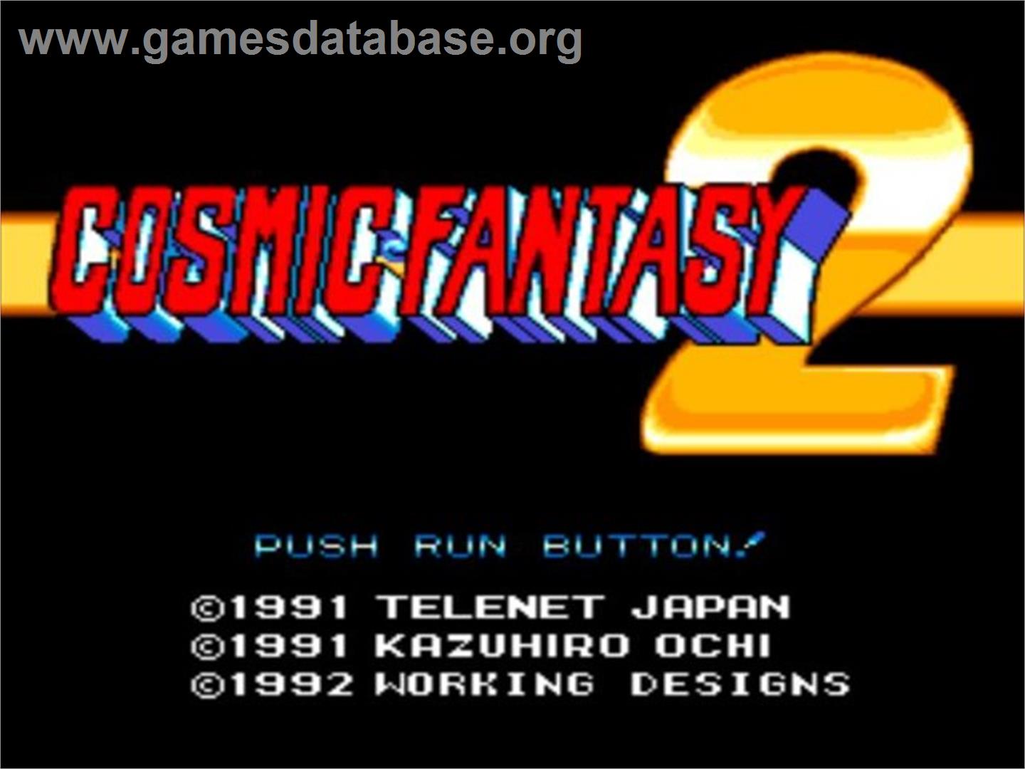 Cosmic Fantasy 2 - NEC TurboGrafx CD - Artwork - Title Screen