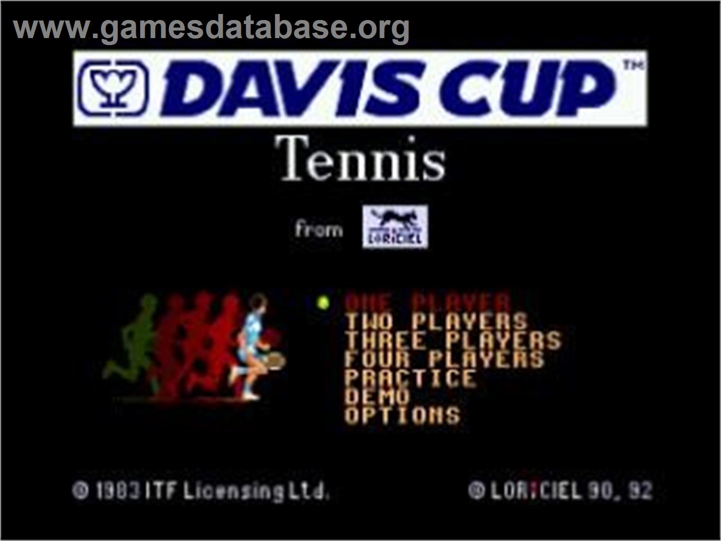 Davis Cup Tennis, The - NEC TurboGrafx CD - Artwork - Title Screen