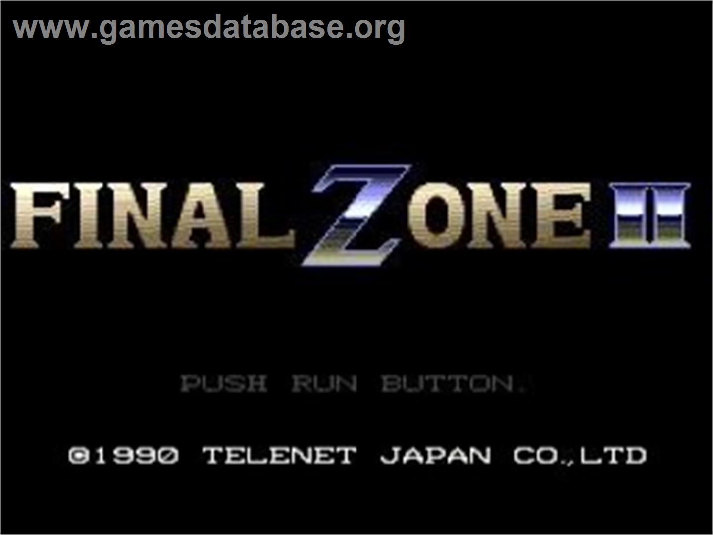 Final Zone 2 - NEC TurboGrafx CD - Artwork - Title Screen