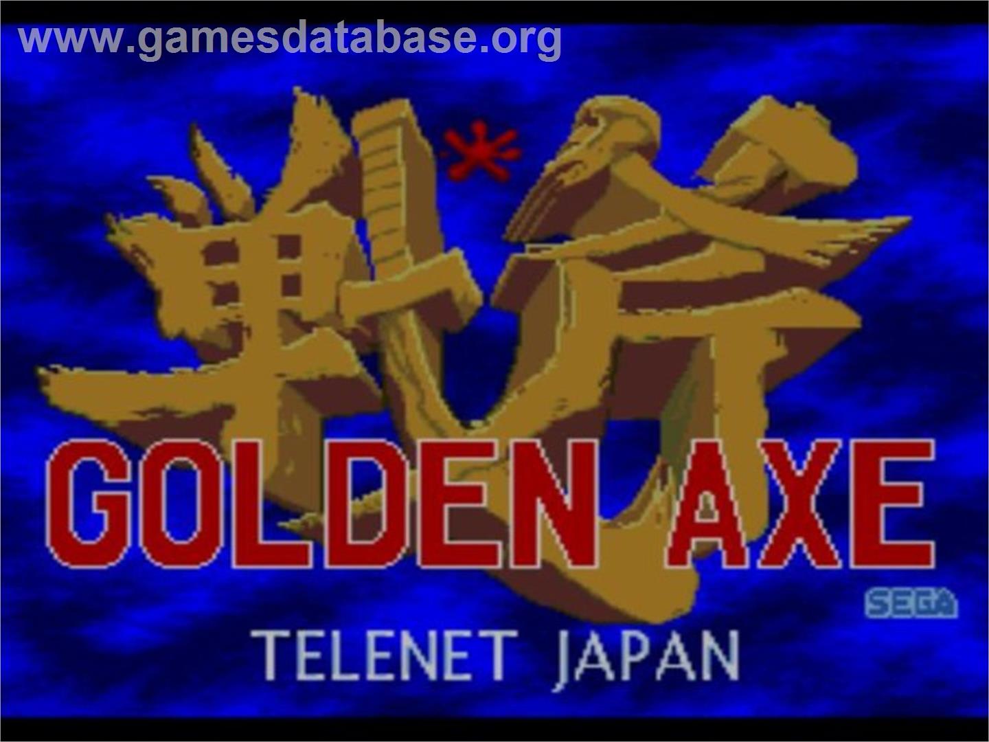 Golden Axe - NEC TurboGrafx CD - Artwork - Title Screen