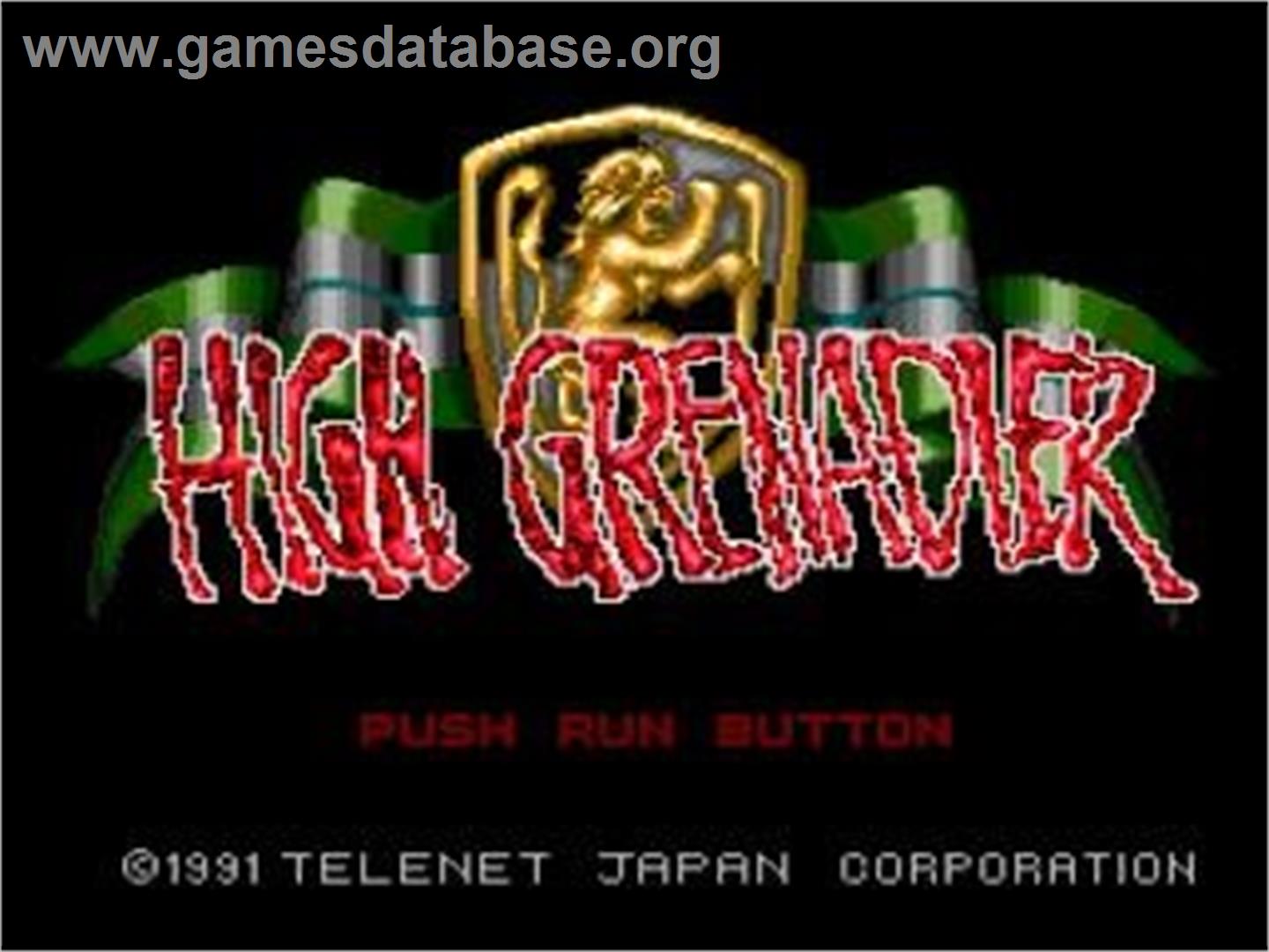 High Grenadier - NEC TurboGrafx CD - Artwork - Title Screen