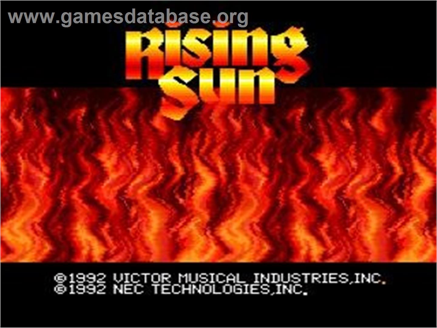 Lords Of The Rising Sun - NEC TurboGrafx CD - Artwork - Title Screen