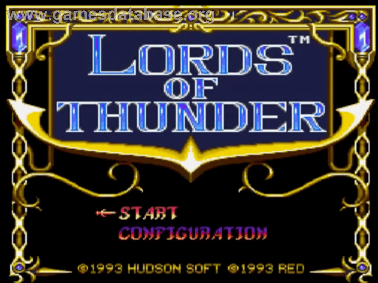Lords of Thunder - NEC TurboGrafx CD - Artwork - Title Screen