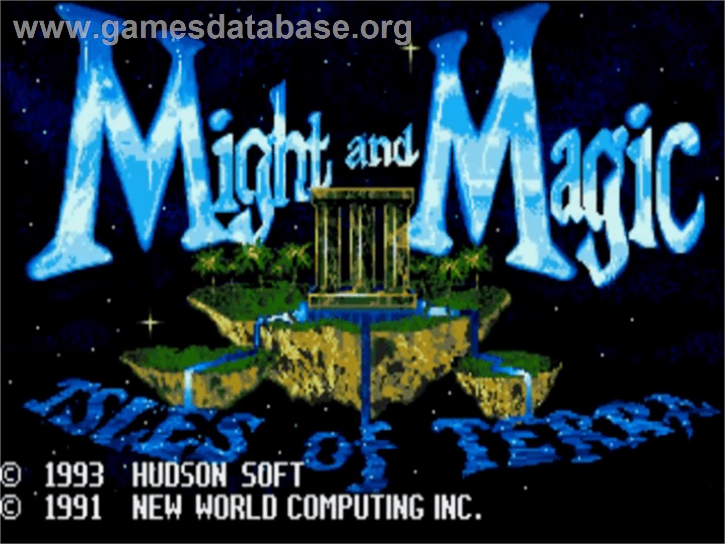 Might and Magic III: Isles of Terra - NEC TurboGrafx CD - Artwork - Title Screen