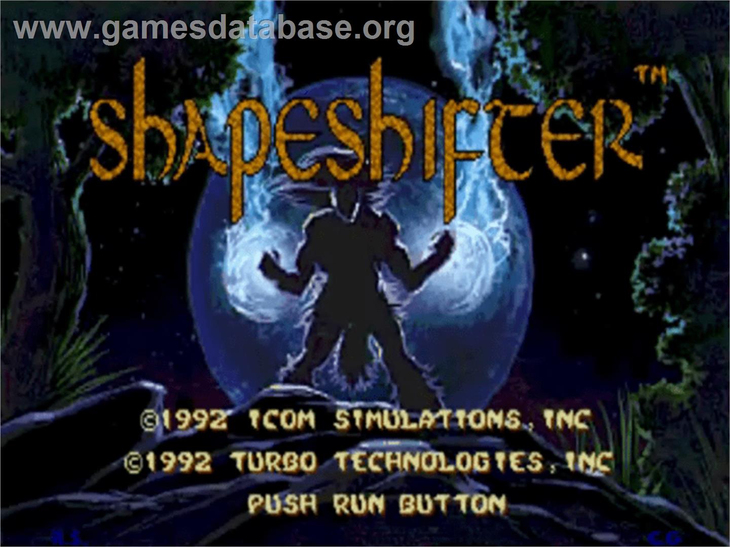 Shape Shifter - NEC TurboGrafx CD - Artwork - Title Screen