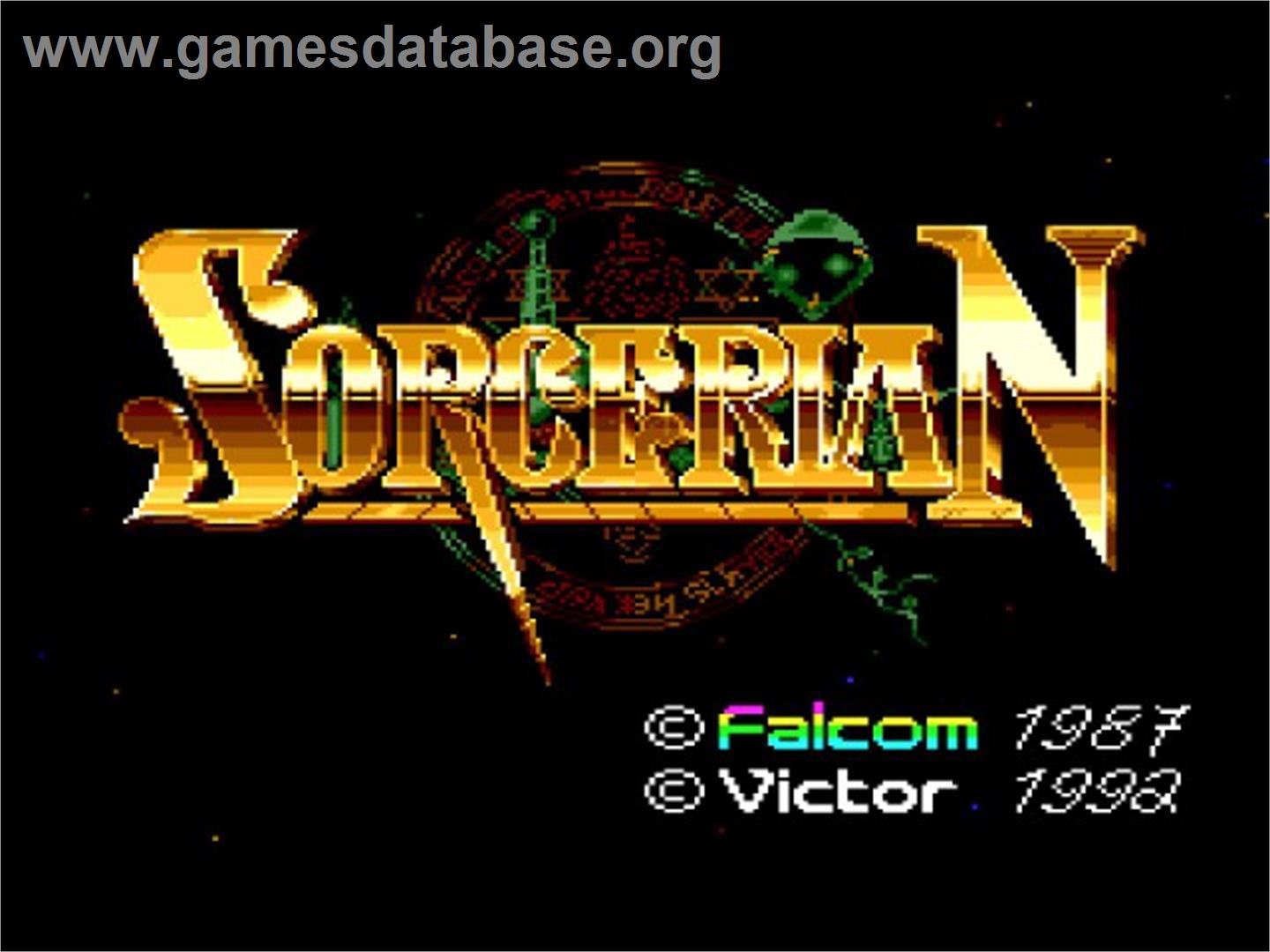 Sorcerian - NEC TurboGrafx CD - Artwork - Title Screen