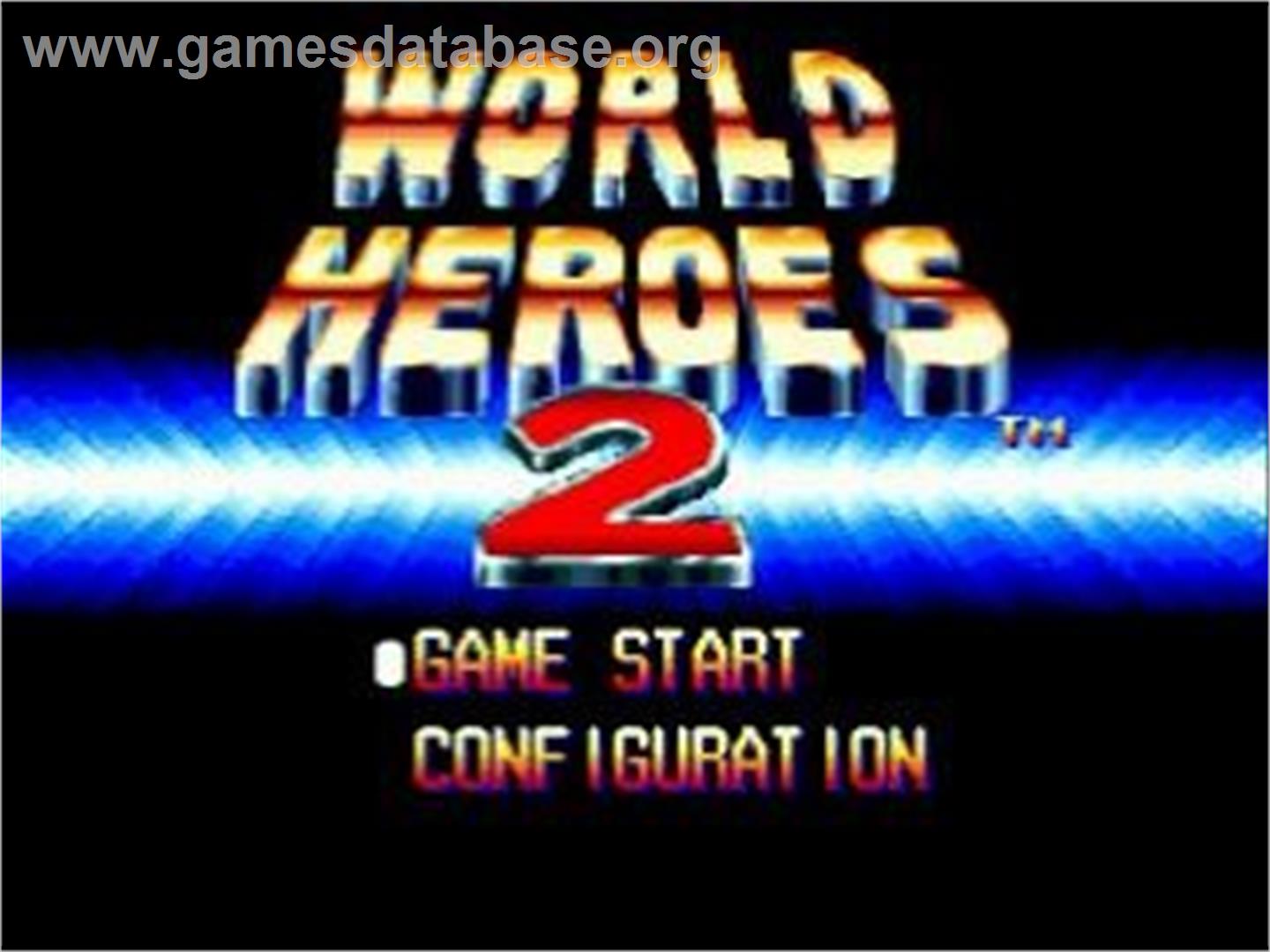 World Heroes 2 - NEC TurboGrafx CD - Artwork - Title Screen