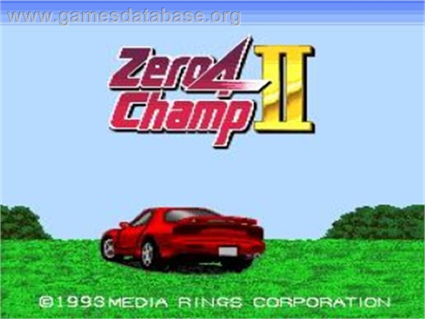 Zero 4 Champ 2 - NEC TurboGrafx CD - Artwork - Title Screen
