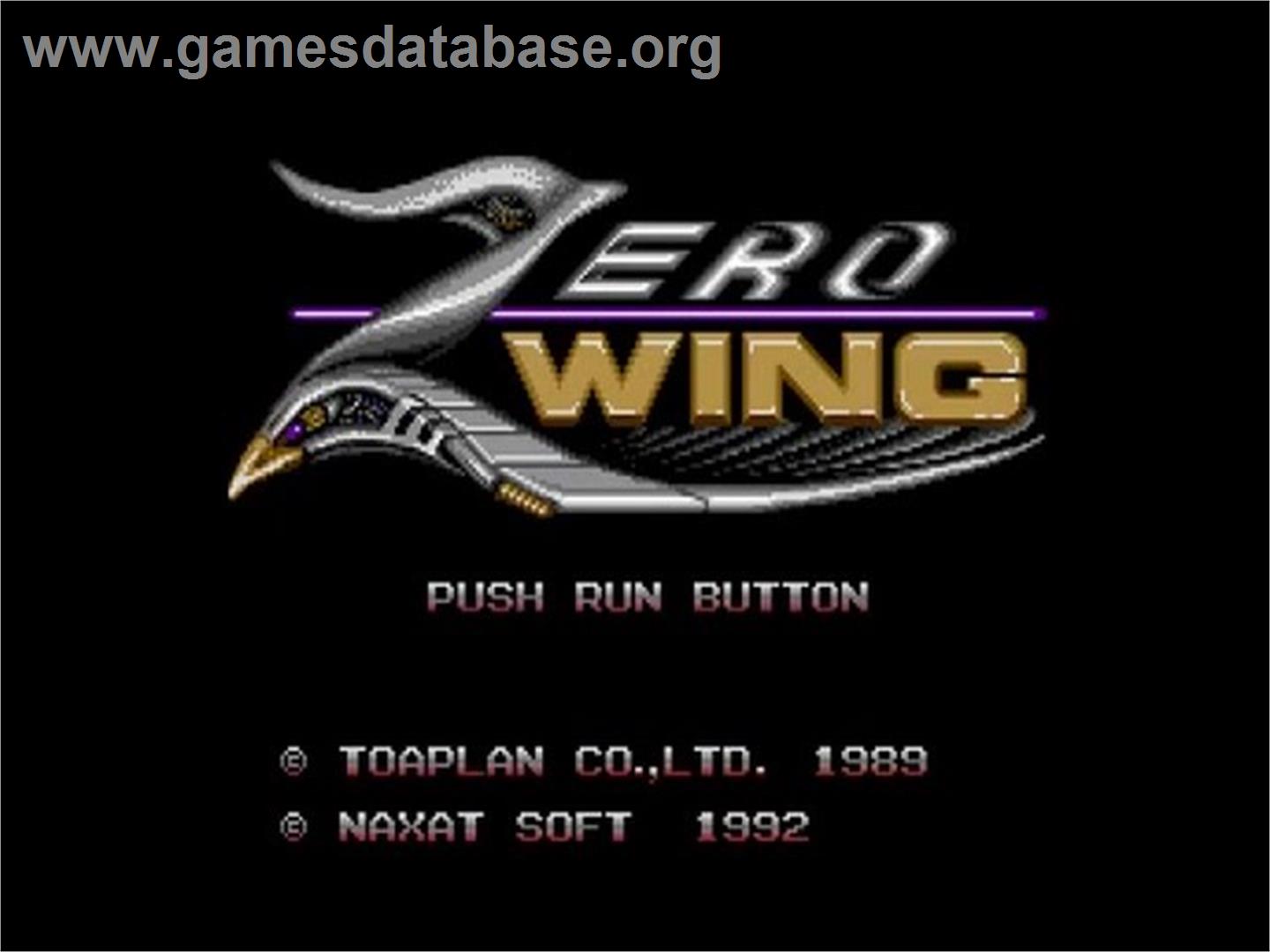 Zero Wing - NEC TurboGrafx CD - Artwork - Title Screen