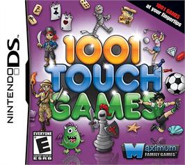 Box cover for 1001 Touch Games on the Nintendo DS.