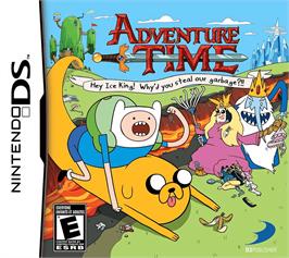 Box cover for Adventure Time - Hey Ice King! Why'd You Steal Our Garbage?! on the Nintendo DS.