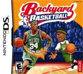 Box cover for Backyard Basketball on the Nintendo DS.