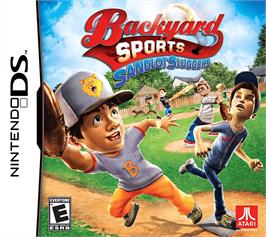 Box cover for Backyard Sports - Sandlot Sluggers on the Nintendo DS.