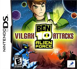 Box cover for Ben 10 - Alien Force - Vilgax Attacks on the Nintendo DS.