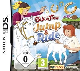 Box cover for Bibi and Tina - Jump and Ride on the Nintendo DS.