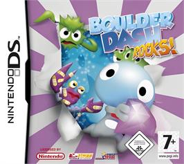 Box cover for Boulder Dash Rocks on the Nintendo DS.
