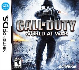 Box cover for Call Of Duty - World At War on the Nintendo DS.