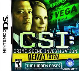 Box cover for Csi - Crime Scene Investigation - Deadly Intent - The Hidden Cases on the Nintendo DS.