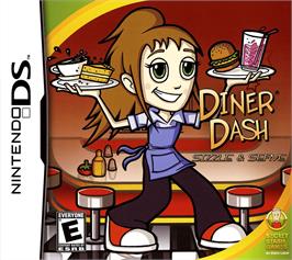 Box cover for Diner Dash - Sizzle And Serve on the Nintendo DS.
