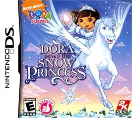 Box cover for Dora Sauve La Princesse Des Neiges on the Nintendo DS.