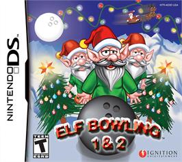 Box cover for Elf Bowling 1 And 2 on the Nintendo DS.