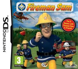 Box cover for Fireman Sam on the Nintendo DS.