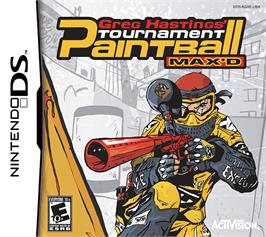 Box cover for Greg Hastings' Tournament Paintball Max'd on the Nintendo DS.