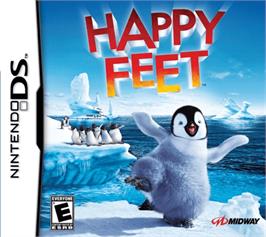 Box cover for Happy Feet on the Nintendo DS.