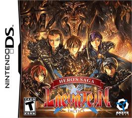 Box cover for Hero's Saga Laevatein Tactics on the Nintendo DS.
