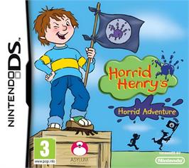 Box cover for Horrid Henry's Horrid Adventure on the Nintendo DS.