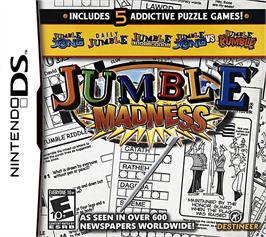Box cover for Jumble Madness on the Nintendo DS.