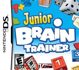 Box cover for Junior Brain Trainer on the Nintendo DS.