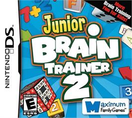 Box cover for Junior Brain Trainer 2 on the Nintendo DS.