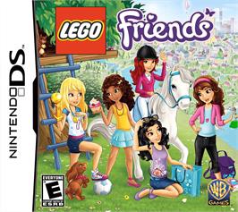 Box cover for Lego Friends on the Nintendo DS.