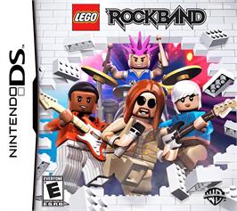 Box cover for Lego Rock Band on the Nintendo DS.