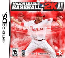 Box cover for Major League Baseball 2k11 on the Nintendo DS.