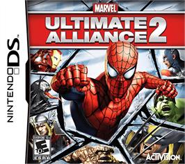 Box cover for Marvel Ultimate Alliance 2 on the Nintendo DS.