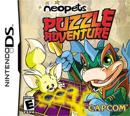 Box cover for Neopets Puzzle Adventure on the Nintendo DS.