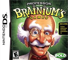 Box cover for Professor Brainium's Games on the Nintendo DS.