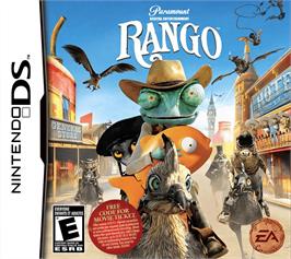 Box cover for Rango on the Nintendo DS.
