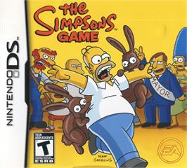 Box cover for Simpsons Game on the Nintendo DS.