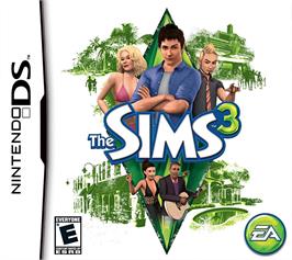 Box cover for Sims 3, Les on the Nintendo DS.