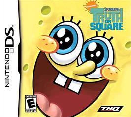 Box cover for SpongeBob's Truth or Square on the Nintendo DS.
