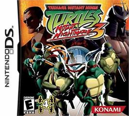 Box cover for Teenage Mutant Ninja Turtles 3: Mutant Nightmare on the Nintendo DS.