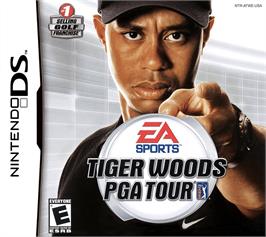 Box cover for Tiger Woods Pga Tour on the Nintendo DS.