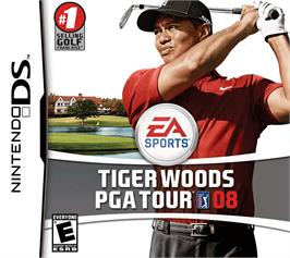 Box cover for Tiger Woods Pga Tour 08 on the Nintendo DS.