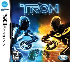 Box cover for Tron Evolution on the Nintendo DS.