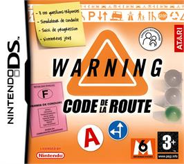 Box cover for Warning - Code De La Route on the Nintendo DS.