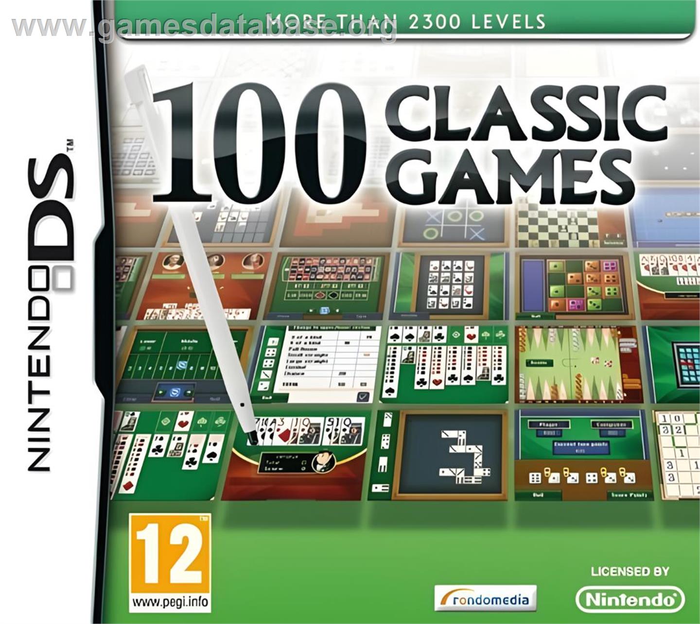 100 Classic Games - Nintendo DS - Artwork - Box
